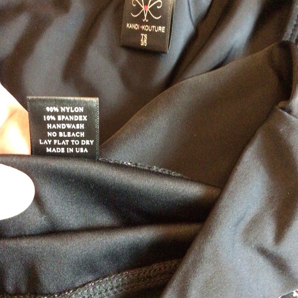 Kandi Kouture 2Pc Magenta Cropped Top & Dance Brief Set Size Teen Small - Picture 7 of 8